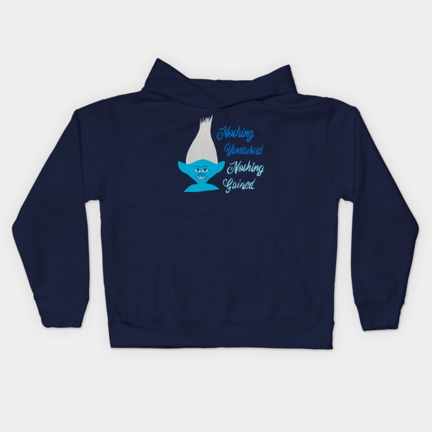 Smurf Troll Kids Hoodie by AlexMaechler